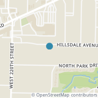 Map location of 21711 Hillsdale Ave, Fairview Park OH 44126