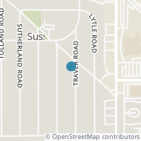Map location of 3640 Traver Rd, Shaker Heights OH 44122