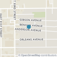 Map location of 9521 Anderson Ave, Cleveland OH 44105