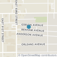 Map location of 9429 Benham Ave, Cleveland OH 44105