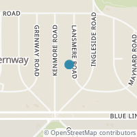 Map location of 3340 Lansmere Rd, Shaker Heights OH 44122