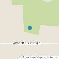 Map location of 6407 Webber Cole Rd, Kinsman OH 44428