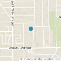 Map location of 1666 E 82Nd St, Cleveland OH 44103