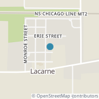Map location of 99 N Ontario St, Lacarne OH 43439