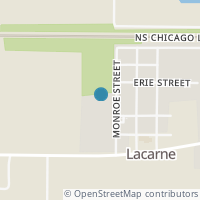 Map location of 130 N Monroe St, Lacarne OH 43439