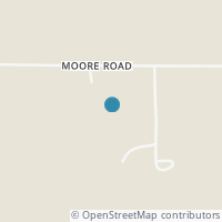 Map location of 1350 Moore Rd, Orwell OH 44076