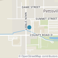 Map location of 122 Main St, Pettisville OH 43553
