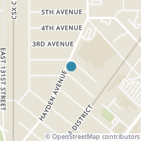 Map location of 1749 Hayden Ave, East Cleveland OH 44112