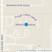 Map location of 418 Creekside Dr, Mayfield Hts OH 44143