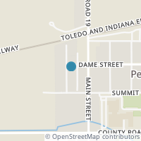 Map location of 183 Dame St, Pettisville OH 43553