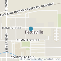 Map location of 412 E Dame St, Pettisville OH 43553