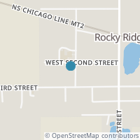 Map location of 1052 West St, Rocky Ridge OH 43458