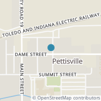 Map location of 283 Dame St, Pettisville OH 43553