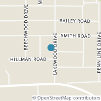 Map location of 7899 Lakewood Dr, Williamsfield OH 44093