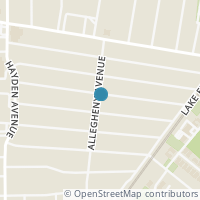 Map location of 14300 Orinoco Ave, Cleveland OH 44112