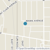 Map location of 13317 Gainsboro Ave, East Cleveland OH 44112