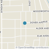 Map location of 1286 E 143Rd St, East Cleveland OH 44112