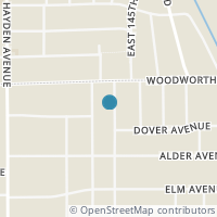 Map location of 1250 E 143Rd St, East Cleveland OH 44112