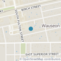 Map location of 135 Cherry St, Wauseon OH 43567