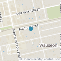 Map location of 218 Birch St, Wauseon OH 43567