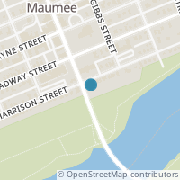 Map location of 106 E Harrison St, Maumee OH 43537
