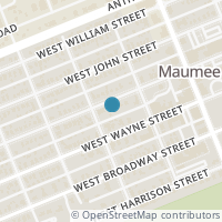 Map location of 224 W Dudley St, Maumee OH 43537