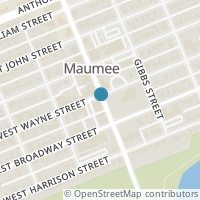 Map location of 107 Wayne St, Maumee OH 43537