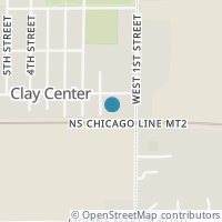 Map location of 110 Second St, Clay Center OH 43408