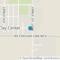 Map location of 135 First St, Clay Center OH 43408
