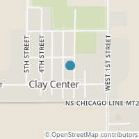 Map location of 250 Third St, Clay Center OH 43408