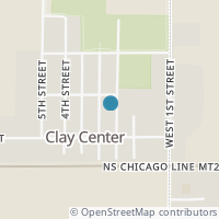 Map location of 260 Third St, Clay Center OH 43408