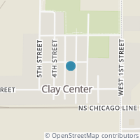 Map location of 265 Third St, Clay Center OH 43408