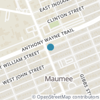 Map location of 114 William St, Maumee OH 43537
