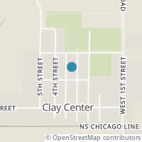 Map location of 335 Third St, Clay Center OH 43408
