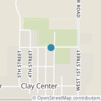 Map location of 390 Third St, Clay Center OH 43408