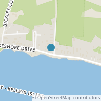 Map location of 301 Lakeshore, Kelleys Island OH 43438