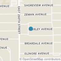 Map location of 631 E 261St St, Euclid OH 44132