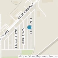 Map location of 174 Elm St, Rossford OH 43460