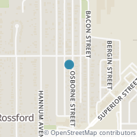 Map location of 181 Osborne St, Rossford OH 43460