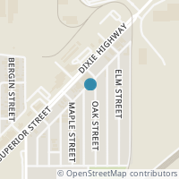Map location of 128 Oak St, Rossford OH 43460