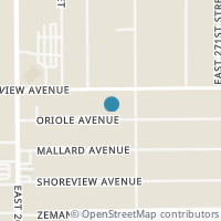 Map location of 26551 Oriole Ave, Euclid OH 44132