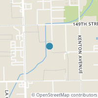 Map location of 14952 Kilpatrick Avenue, Midlothian, IL 60445