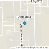 Map location of 409 S Gorham St, Fayette OH 43521