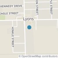 Map location of 117 S Adrian St, Lyons OH 43533