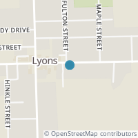 Map location of 204 E Morenci St, Lyons OH 43533