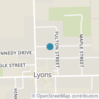 Map location of 110 Lincoln St, Lyons OH 43533