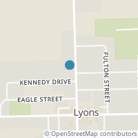 Map location of 405 N Adrian St, Lyons OH 43533