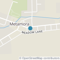 Map location of 206 E Main St, Metamora OH 43540