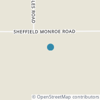 Map location of 3922 Sheffield Monroe Rd, Kingsville OH 44048