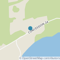 Map location of PT LT 25 CONCESSION RD 24, Georgian Bluffs, ON N0H2T0